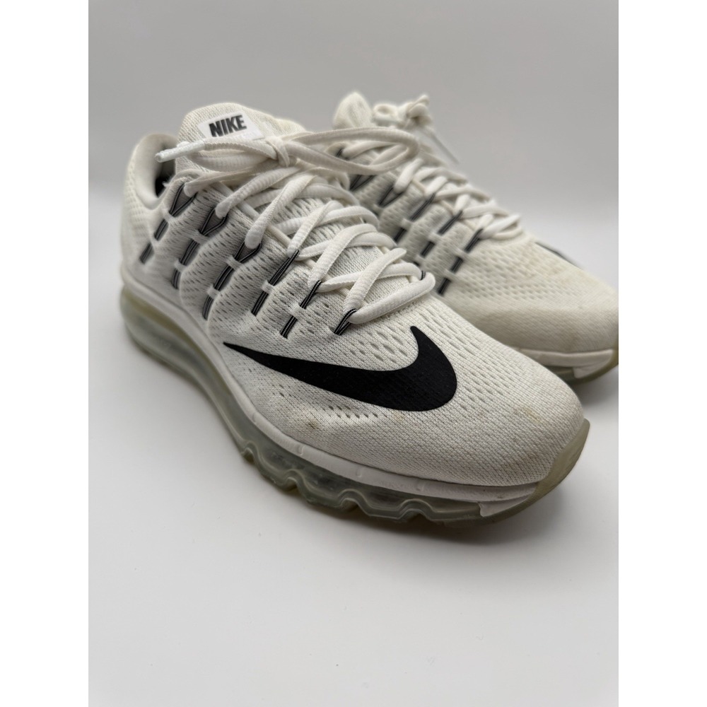Nike Air Max 2016 Summit White Black Women's Size 7.5 Running Shoes 806772-100